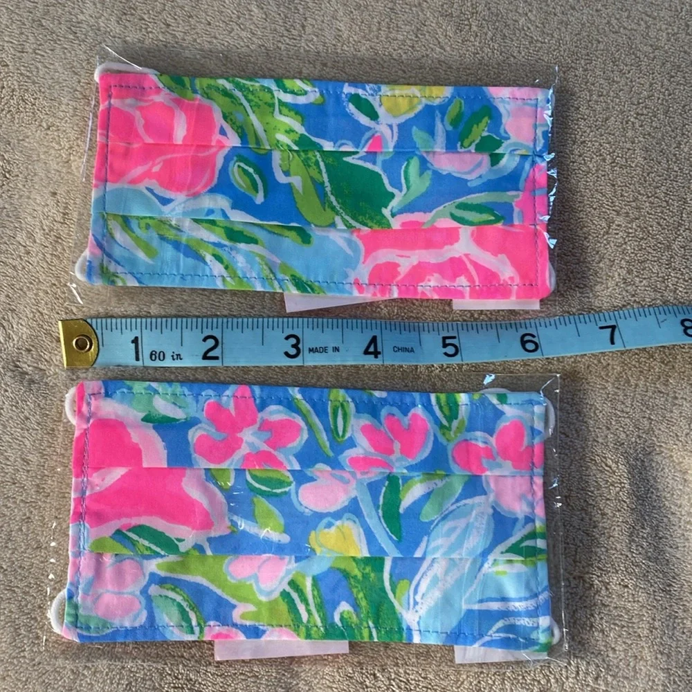 NWT Lilly Pulitzer children face masks set of (2)